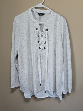 Simply Vera Vera Wang Speckled Ivory Pullover